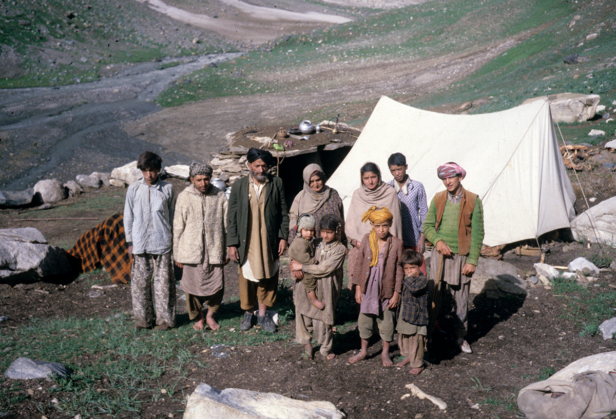 Shepherd family, high in the Donara Valley, Jammu and Kashmir 1978 - Tim Trompeter