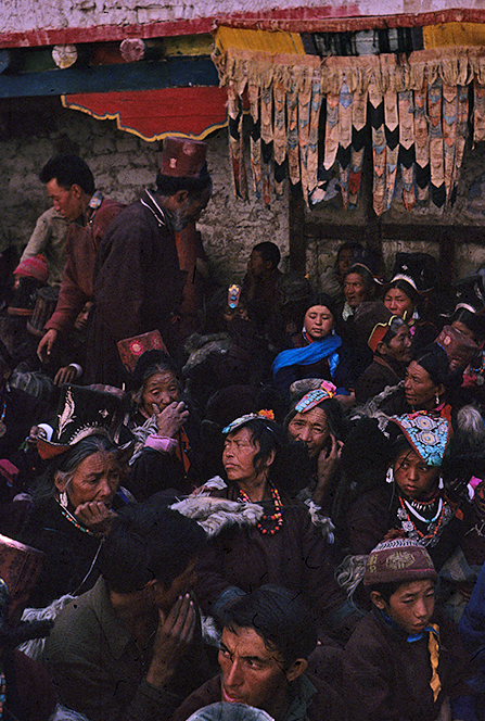 Festival crowd, Hemis Gompa, Ladakh 1978 - Tim Trompeter
